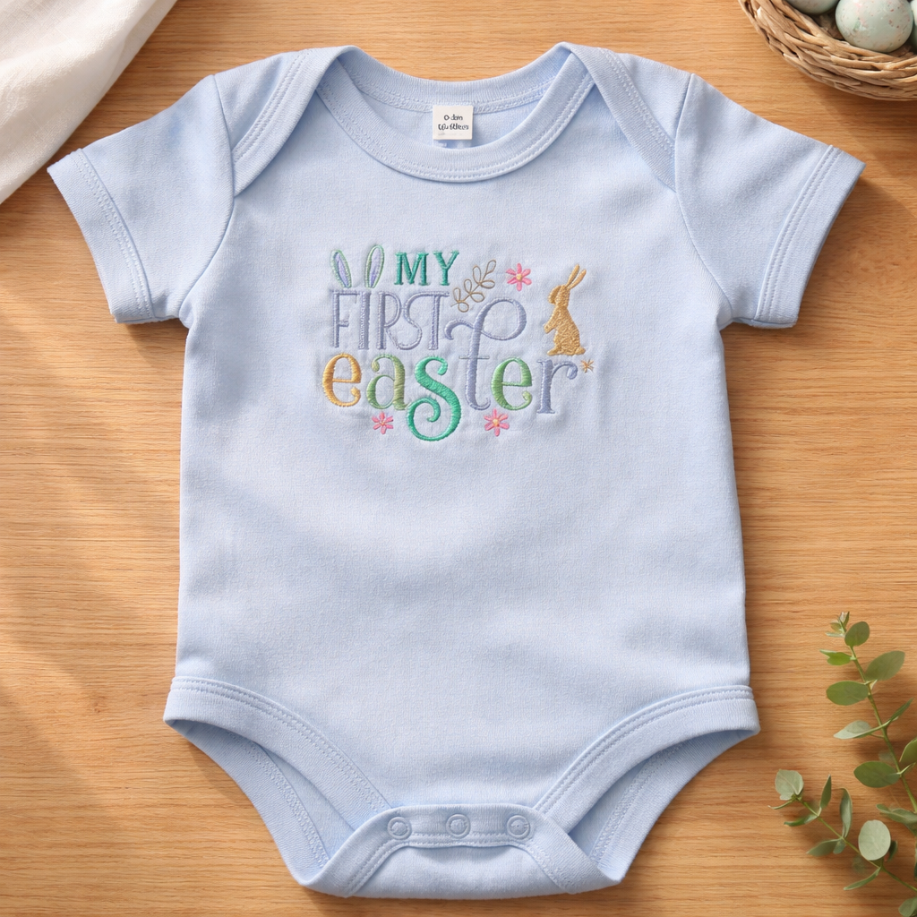 Kurzärmeliger Body "First Easter"