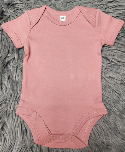 Kurzarmbody Bär rosa